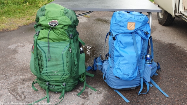 unsere rucksaecke sind gepackt