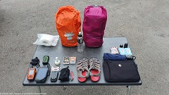 retos gepaeck fuer die kommende wanderung auf dem noerdlichen kungsleden