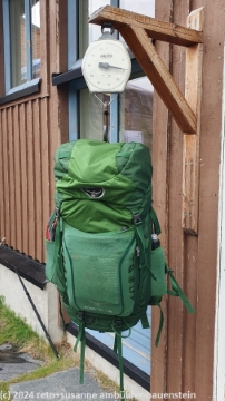 retos rucksack wiegt 14.5 kg