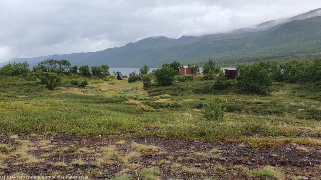 huetten am nordwestlichen ende des abiskojaure