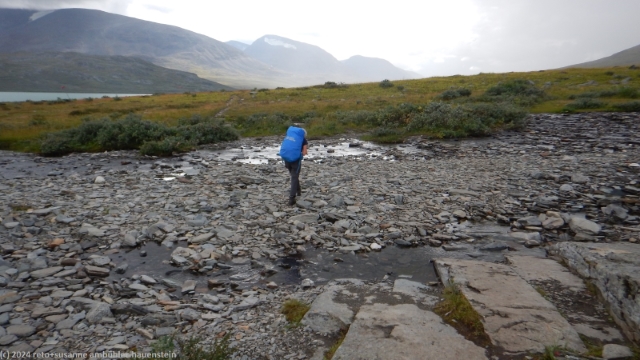 durchquerung des coalmminjira im verlauf des kungsleden