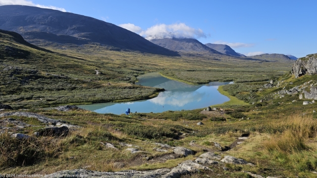 blick von den alesjaurestugorna ins tal des aliseatnu