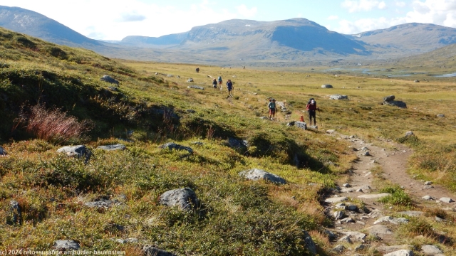 kungsleden am fuss des bossosvaras