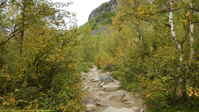 wanderweg zwischen kebnekaise fjaellstation und oberem bootsanleger