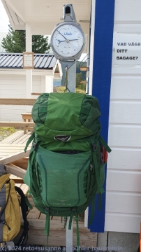 retos rucksack wiegt 11.4 kg