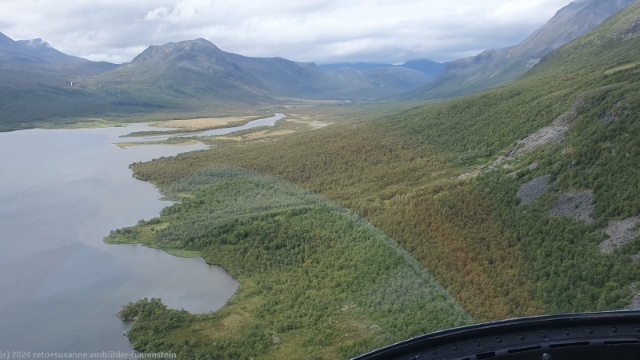blick aus dem helikopter auf den tarraure
