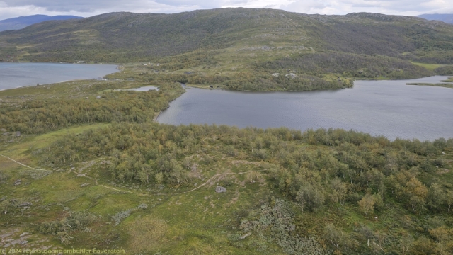 blick aus dem helikopter auf staloluokta