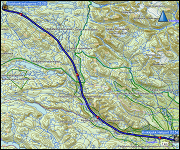 karte und hoehenprofil der fahrt vom jokkmokk camping center zum kvikkjokk heliport sowie karte und hoehenprofil des helikopterfluges von kvikkjokk nach staloluokta