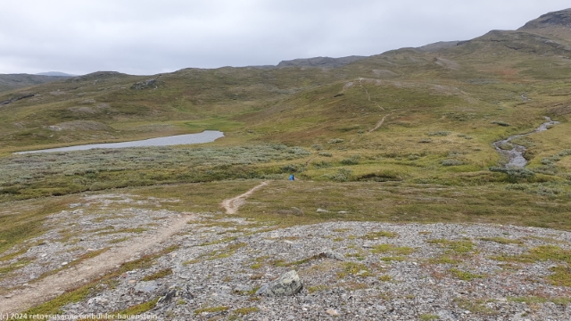 aufstieg richtung duottar im verlauf des padjelantaleden
