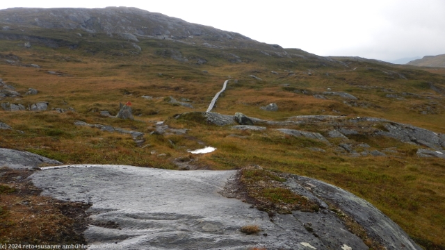 wandersteg im verlauf des padjelantaleden in der naehe des gieddoajvejavratja