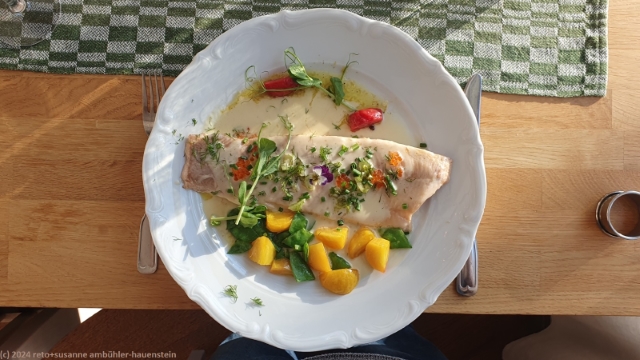 koestliches nachtessen im restaurant des camping arrenjarka