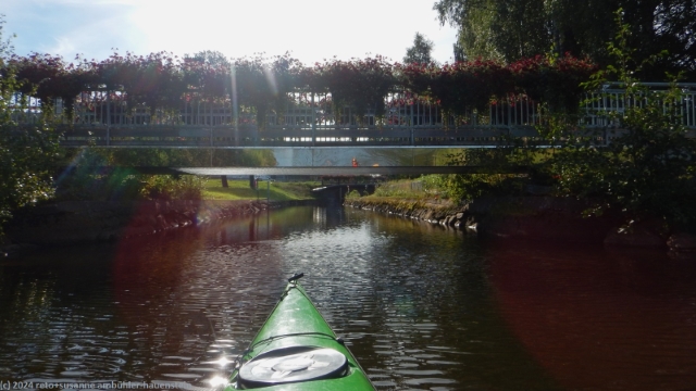 mit dem kajak durch den lulsunds kanalen in lulea
