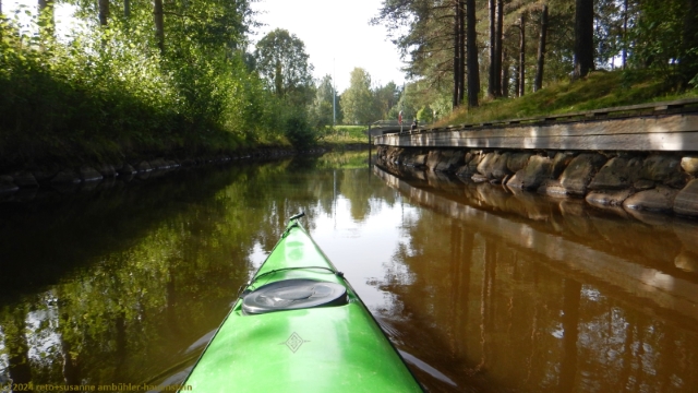 mit dem kajak durch den lulsunds kanalen in lulea