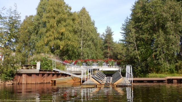 bootrutsche beim damm am ende des lulsunds kanalen in lule?