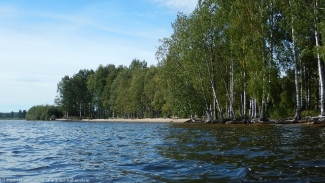 stenarmen am ufer des lulefjaerden bei lulea