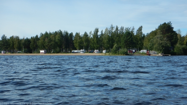 unser campingplatz am ufer des lulefjaerden bei lulea