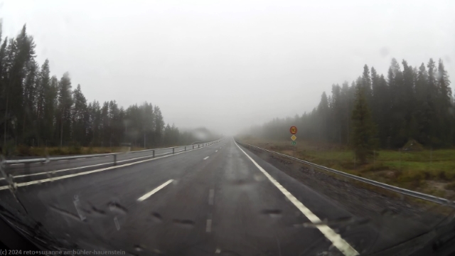 regen auf der E4