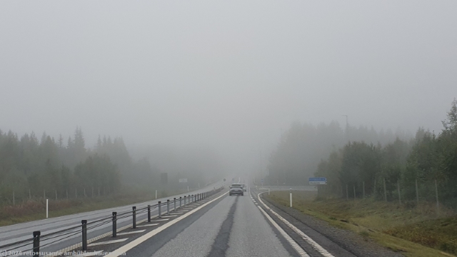 wieder dichter nebel ueber der E4