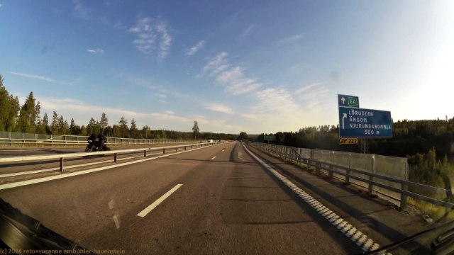 ausfahrt njurundabommen im verlauf der E4