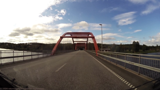 bruecke ueber den ljusnan im verlauf der strasse 84
