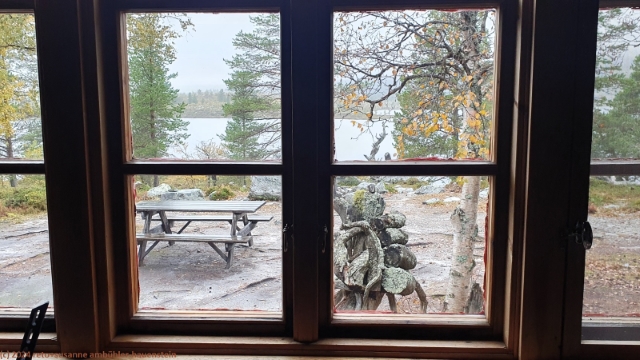 blick aus dem fenster der skedbrostugan