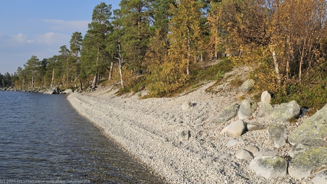 badestrand der sauna bei der rogenstugan