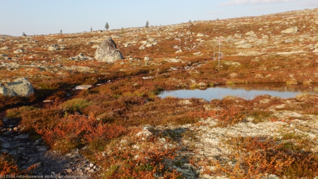aufstieg ueber die flanke des brattbaeckvalen im verlauf des suedlichen kungsleden