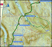 karte und hoehenprofil der wanderung von der storroedtjaernstugan zur groevelsjoen fjaellstation
