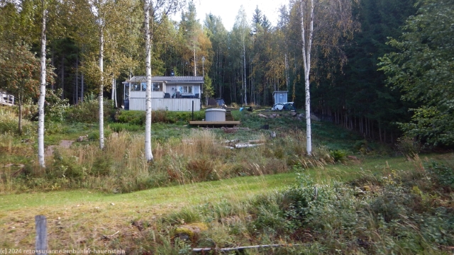 wochenendehaus entlang des gleises bei bjoerkbaecken
