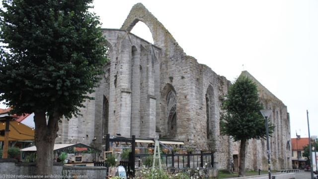 sankt karin cathedral ruins in der altstadt von visby