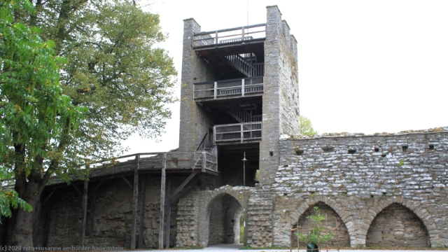 treppe im snaeckgaerdsporten in der oestermur um die altstadt von visby
