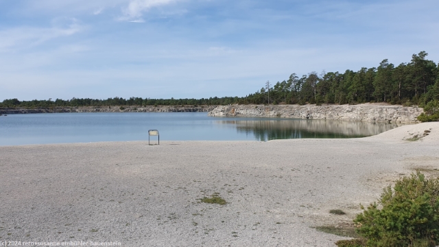 bla lagunen im norden der hauptinsel von gotland