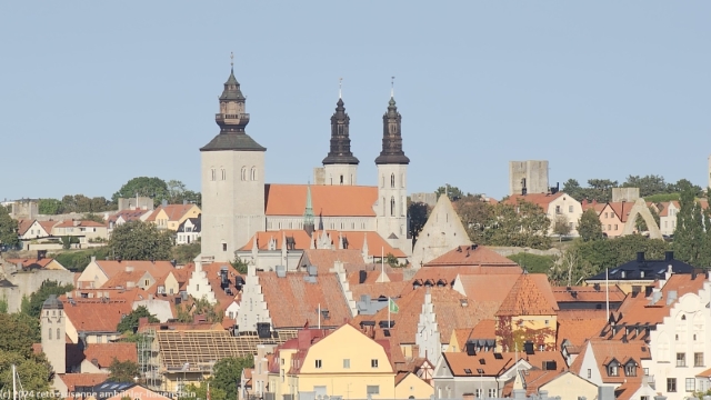 altstadt von visby mit cathedral sankta maria