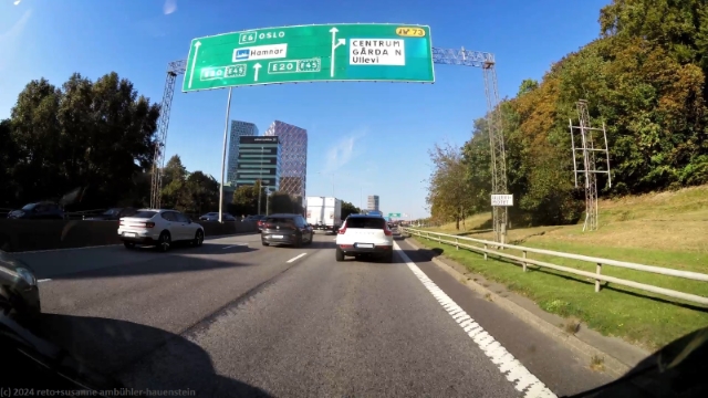 stockender kolonnenverkehr auf der E20 durch das zentrum von goeteborg