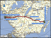 karte der fahrt vom first camp gunnarsoe bei oskarshamn zum goeteborg camping lilleby plus der fahrt vom campingplatz zum ICA torslanda und zurueck sowie hoehenprofil der fahrt vom first camp gunnarsoe bei oskarshamn zum goeteborg camping lilleby