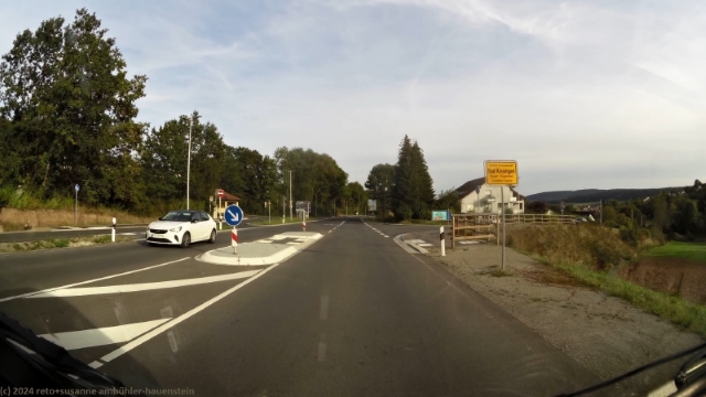 ortsschild bad kissingen an der B286