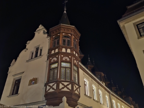 erker in der altstadt im zentrum von bad kissingen