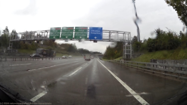 ausfahrt effretikon im verlauf der A1
