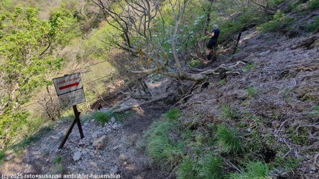 umleitung im verlauf des mount myoken trail