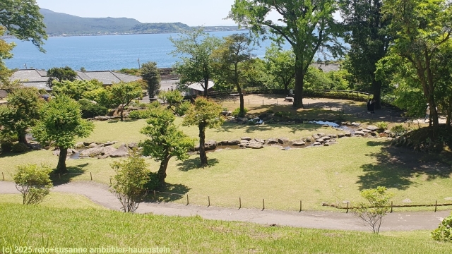 park in der tempelanlage sengan-en bei kagoshima