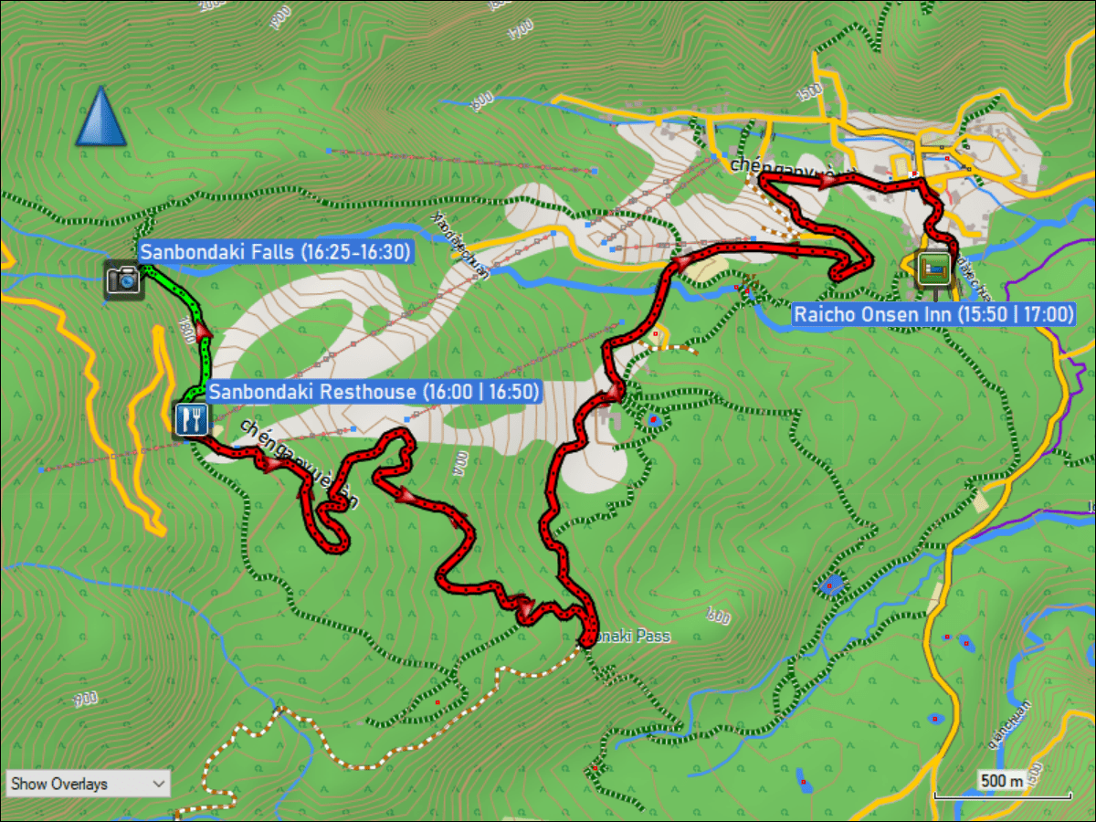 wegstrecke der fahrt von nach