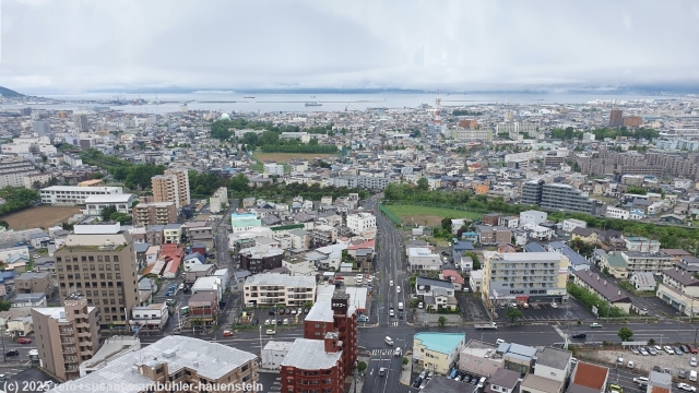 blick vom goryokuka tower auf hakodate