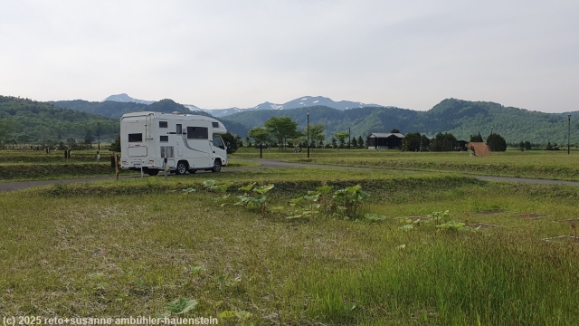unser camper auf dem rausu auto camp