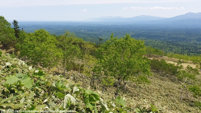aussicht richtung kueste vom parkplatz highland koshimizu im akan-mashu nationalpark