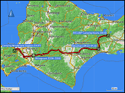 karte und hoehenprofil der fahrt vom RECAMP camping mashu in teshikaga zum camping wonderland in sapporo plus karte der fahrt vom camping wonderland zum coop sapporo und zurueck sowie der fahrt vom camping wonderland zum onsen yudokoro hana yuzuki and yuya und zurueck