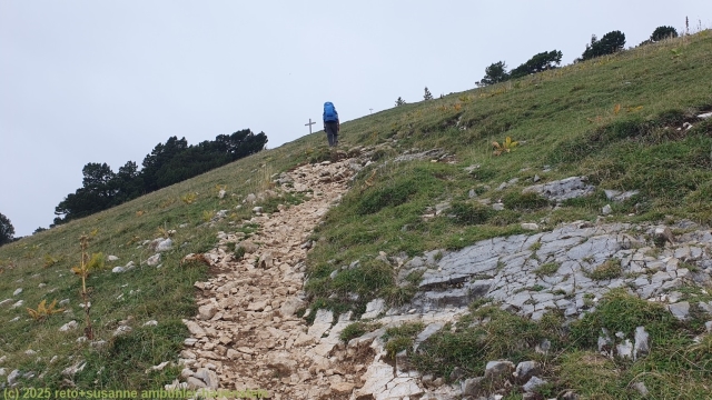 aufstieg zum gipfel der hasenmatt