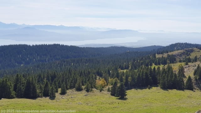 blick vom mont tendre richtung westlicher genfersee